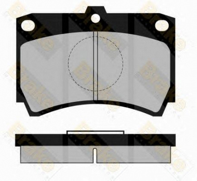 BRAKE ENGINEERING pa469 -  Комплект тормозных колодок, дисковый тормоз